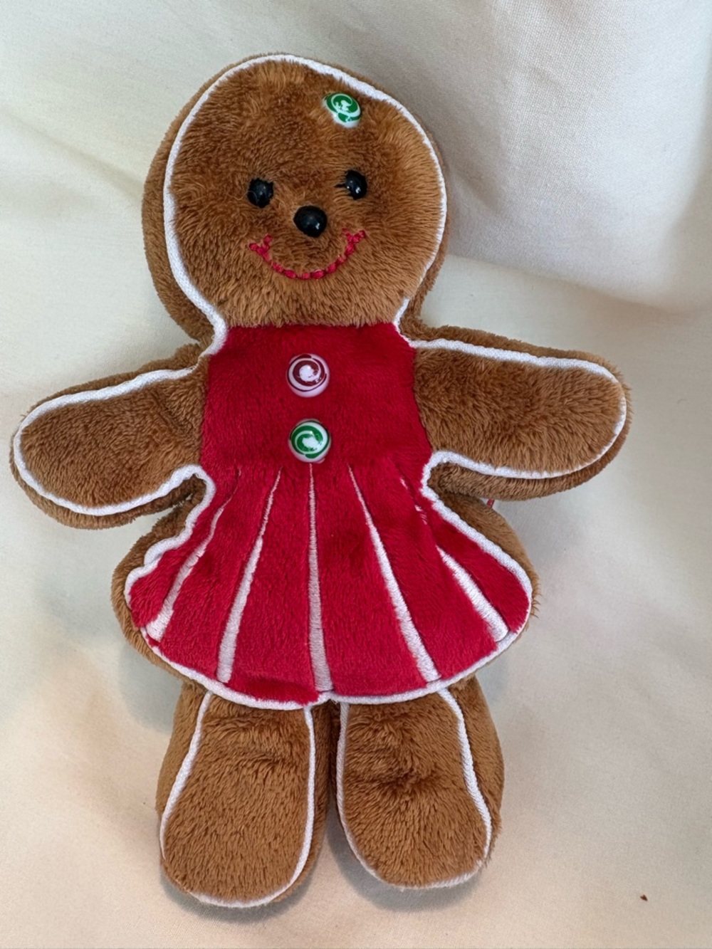 Douglas Cuddle #661B Gingerbread Girl Plush Doll, 8", 2012